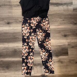 Floral dress pants